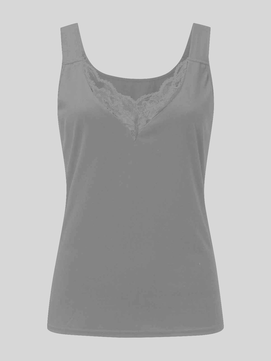 Lace Detail Sweetheart Neck Tank