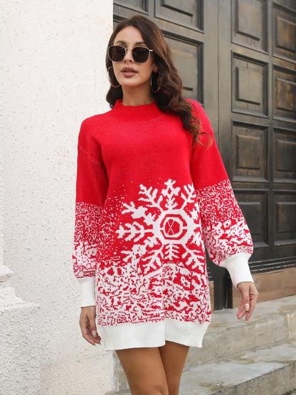 Snowflake Pattern Dress