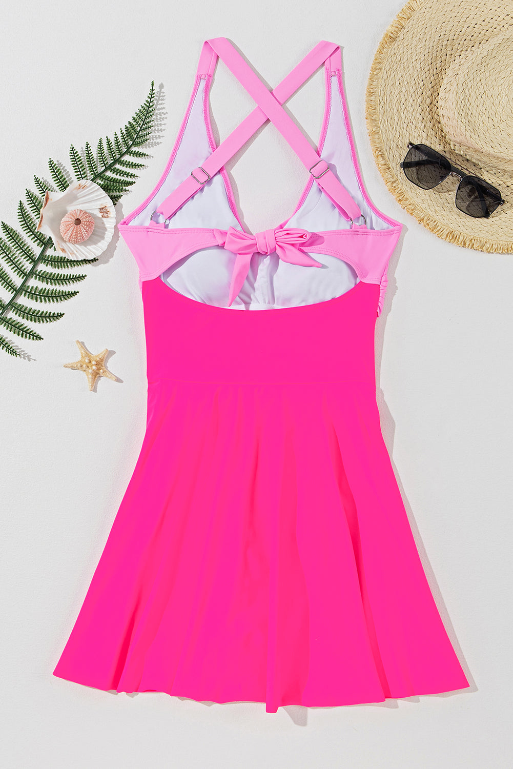 Crisscross One-Piece Swimwear