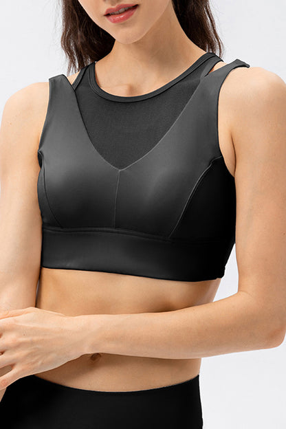 Cutout Wide Strap Active Top