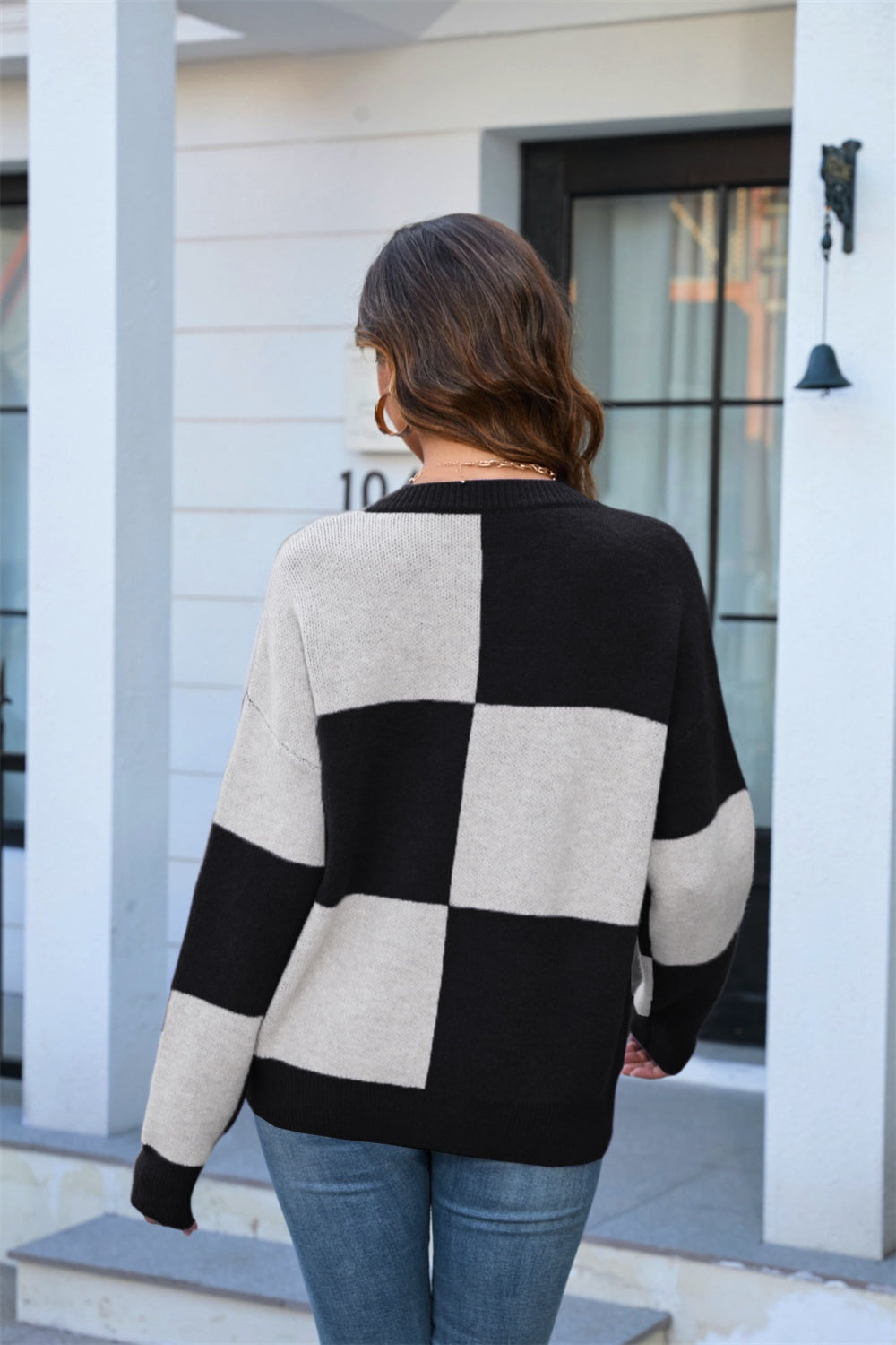 Angel Wings Color Block Sweater