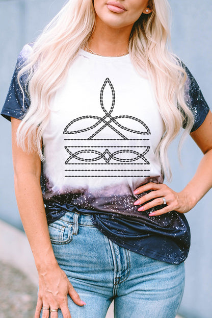 Geometric Round Neck T-Shirt