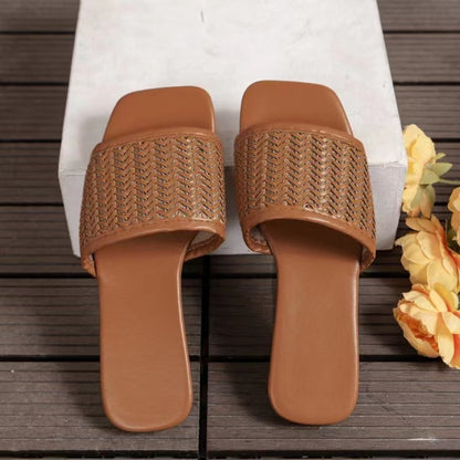 Woven Flat Sandals