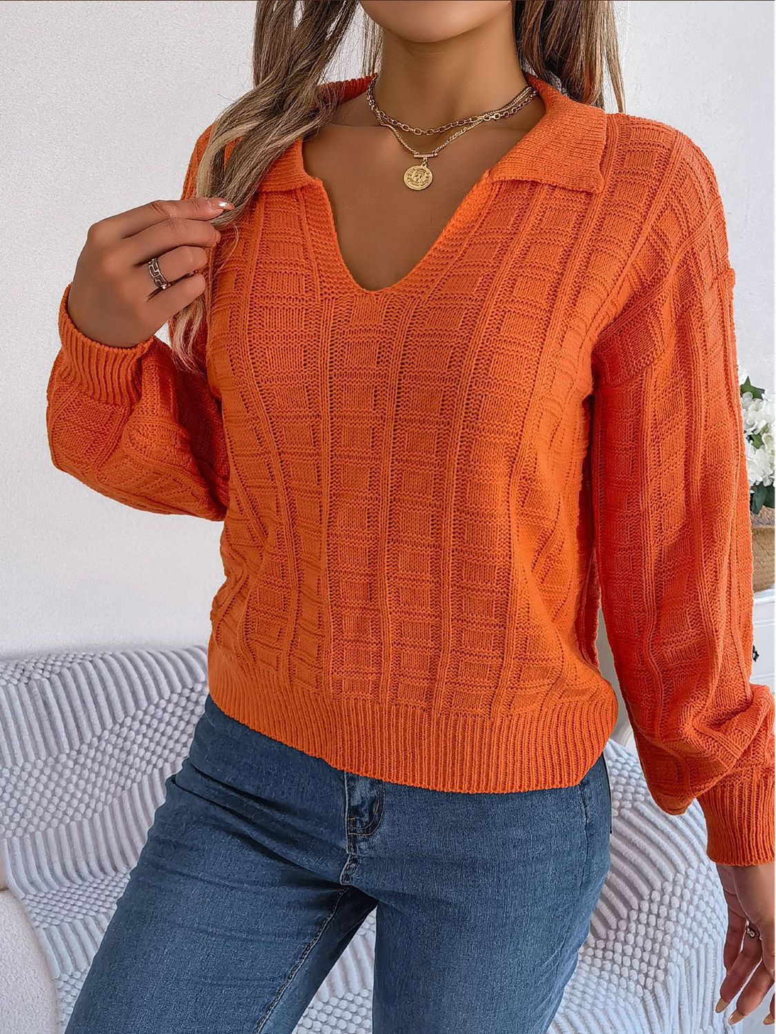 Drop Shoulder Sweater