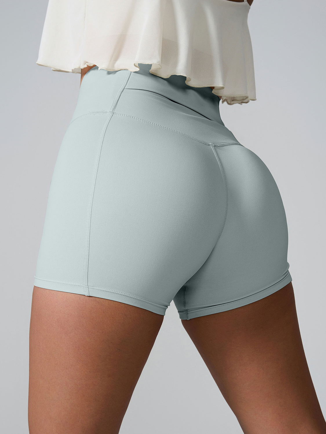 High Waist Active Shorts With Pockets