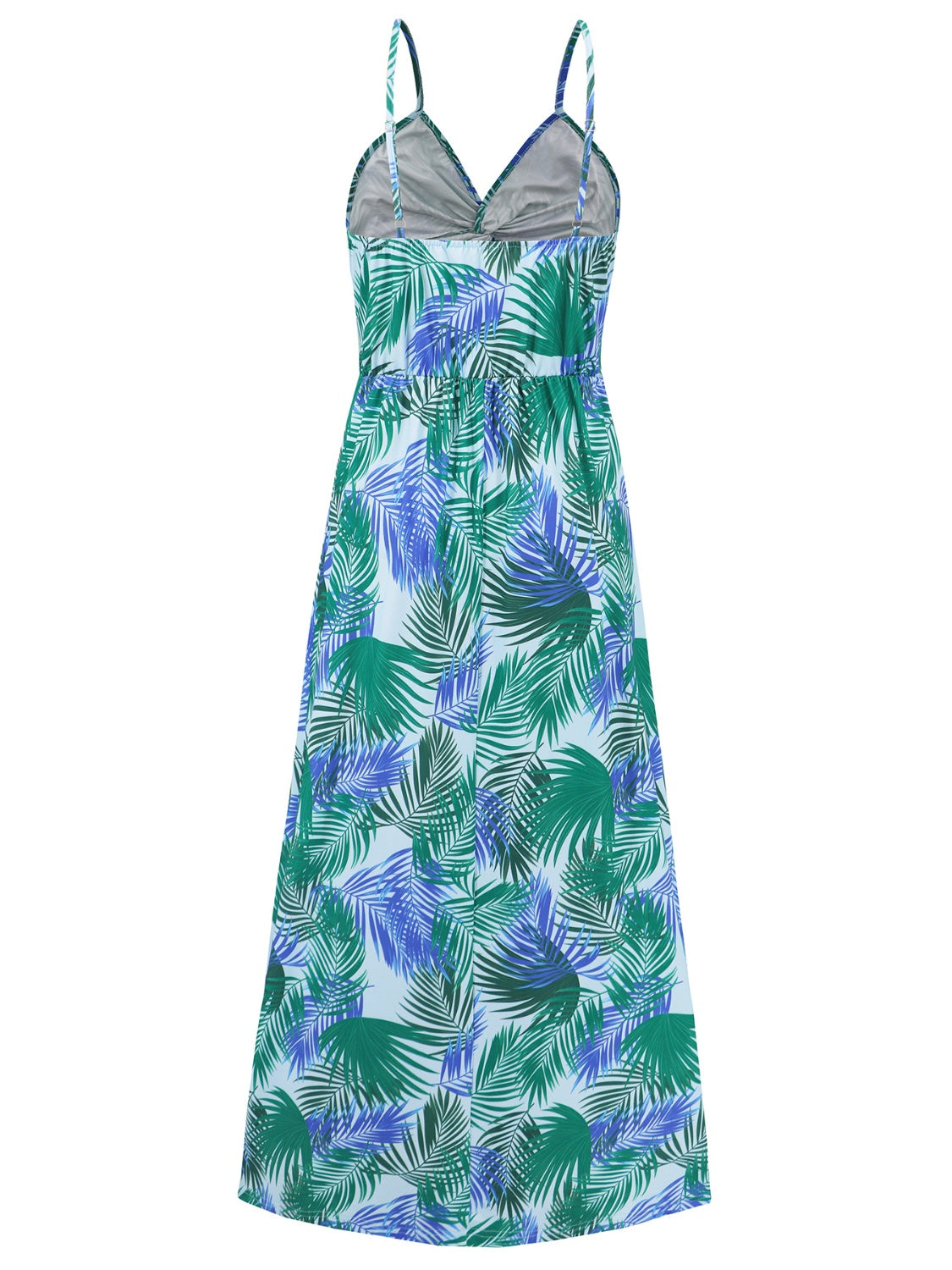 Twisted Printed V-Neck Cami Dress - Elegant Aura Boutique