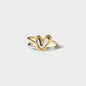 Heart Shape Irregular 925 Sterling Silver Ring