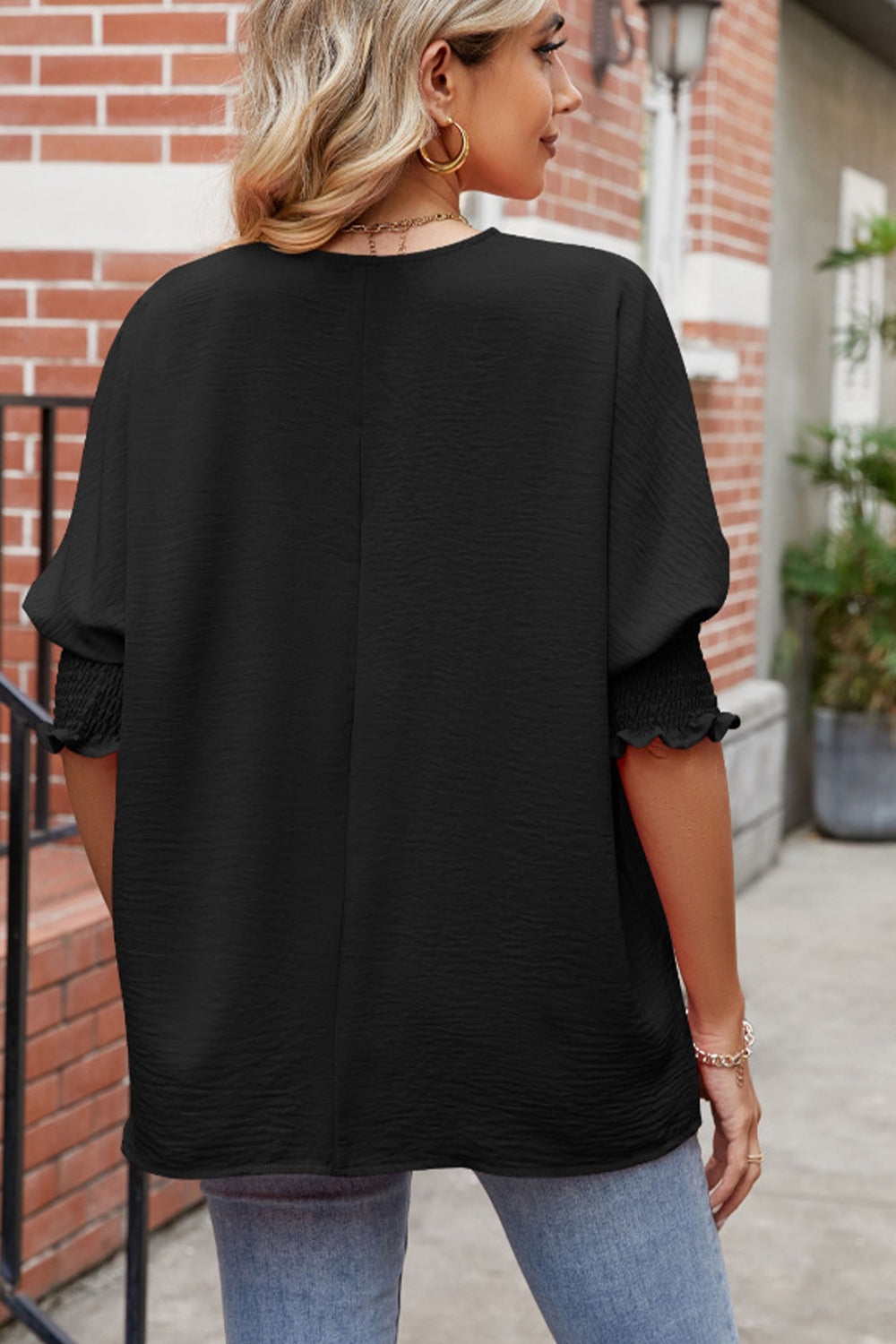 Lantern Sleeve Blouse