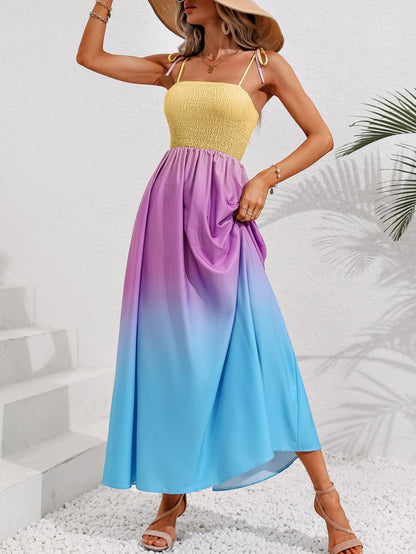 Color Block Maxi Dress