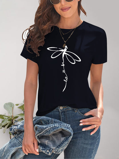 Dragonfly Graphic Short Sleeve T-Shirt