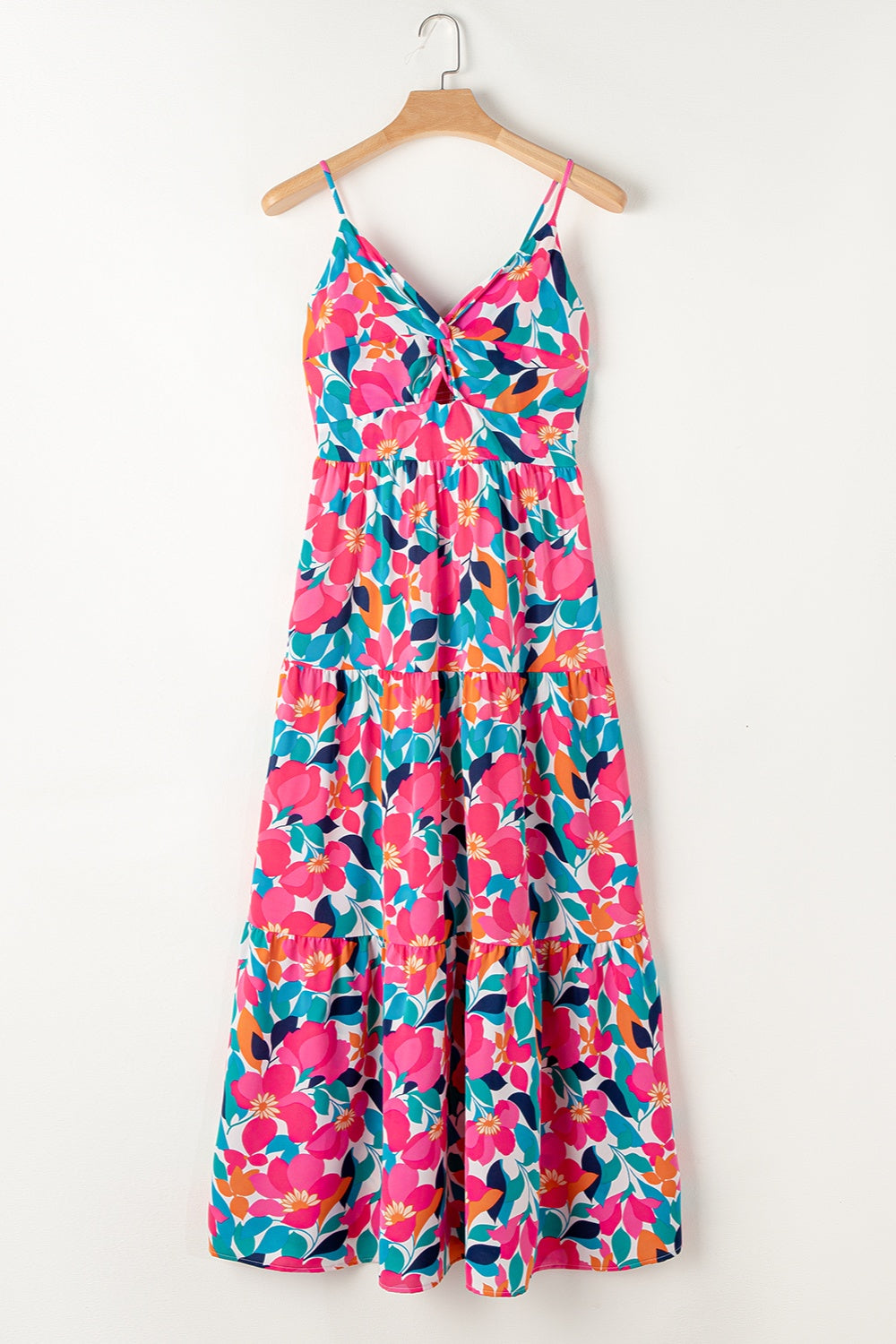 Printed V-Neck Maxi Dress