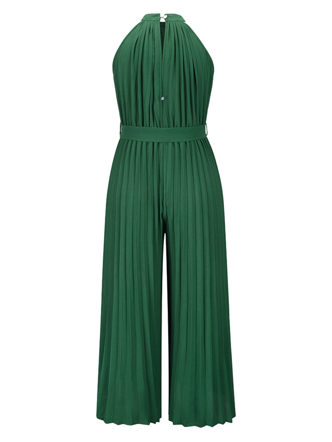 Cutout Pleated Sleeveless Jumpsuit