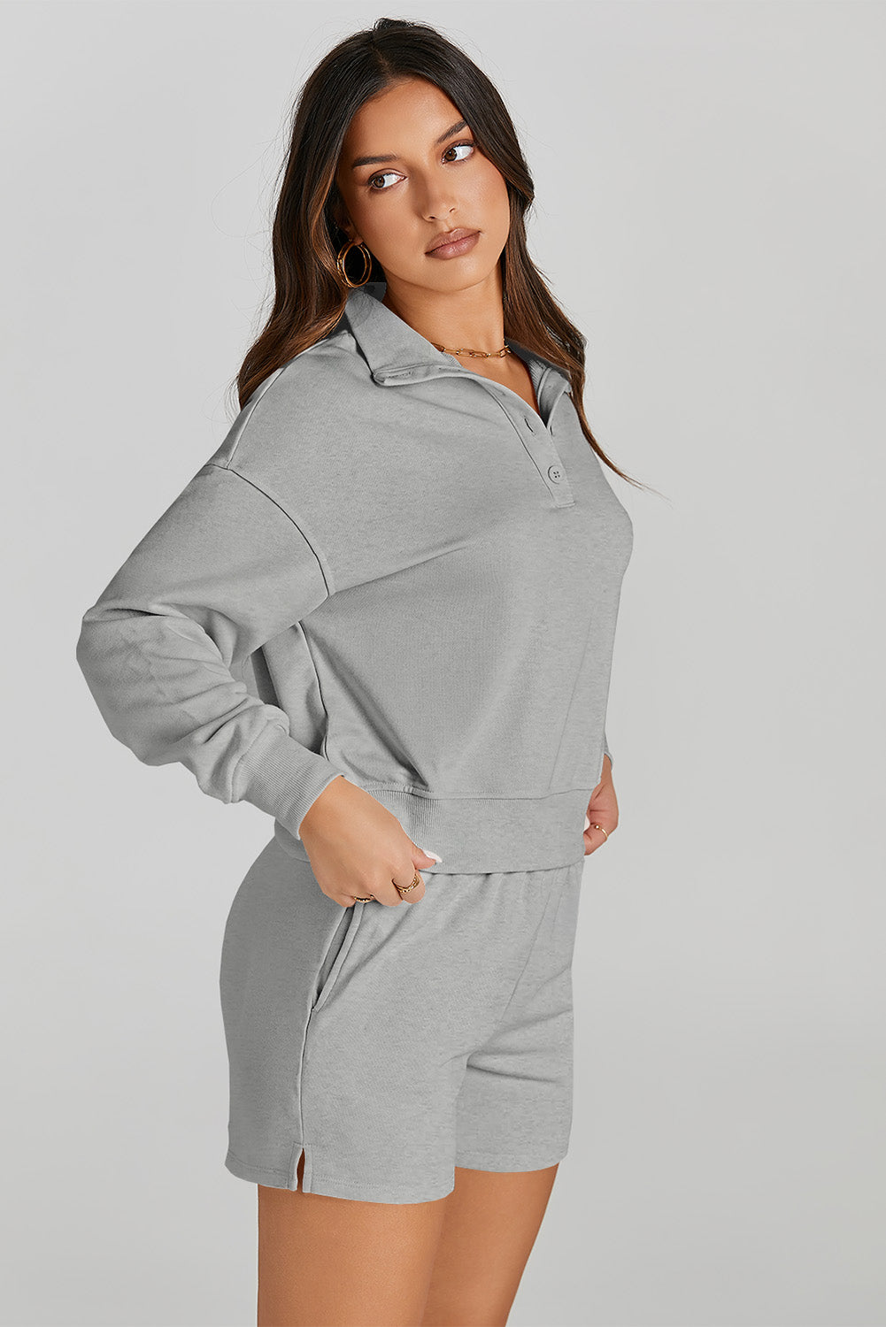 Sweatshirt and Shorts Active Set