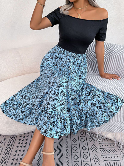 Elegant Drift Off-Shoulder Dress