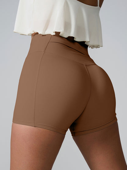 High Waist Active Shorts With Pockets