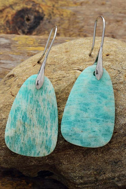 Natural Stone Dangle Earrings