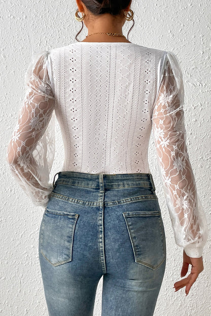 Lace Long Sleeve Bodysuit