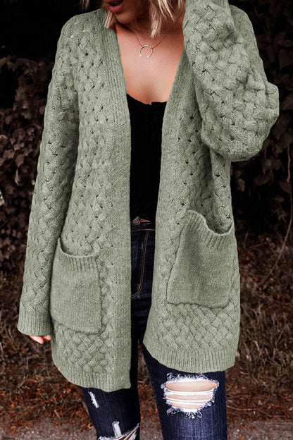 Dropped Shoulder Cardigan with Pockets