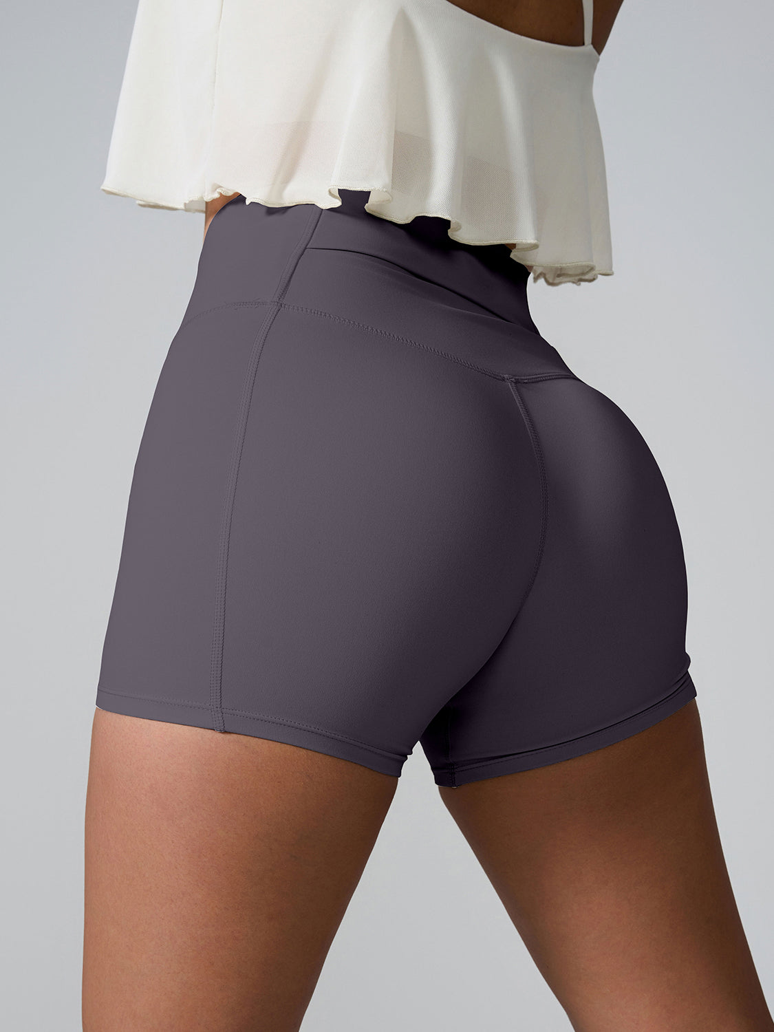 High Waist Active Shorts With Pockets