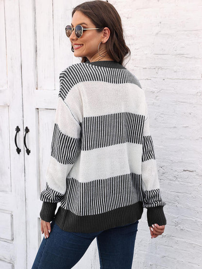 Round Neck Drop Shoulder Sweater