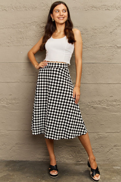 Wide Waistband Skirt