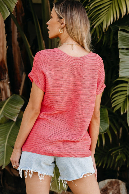 Short Sleeve Knit Top