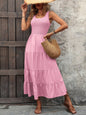 Smocked Sleeveless Dress