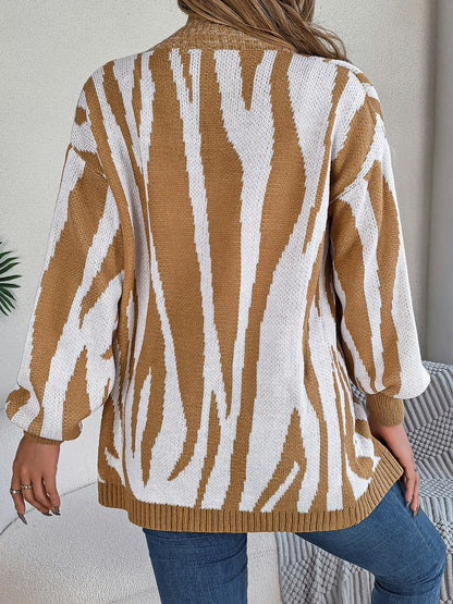 Print Long Sleeve Cardigan