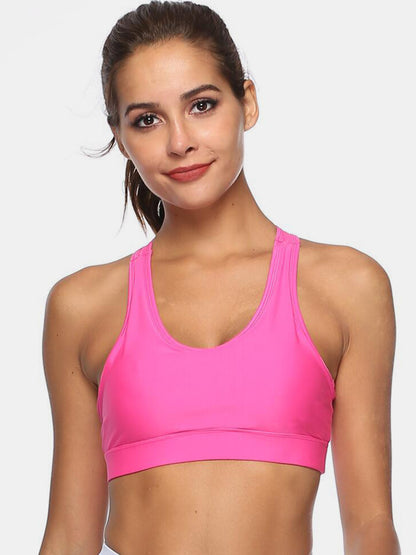 Cutout Scoop Neck Active Top