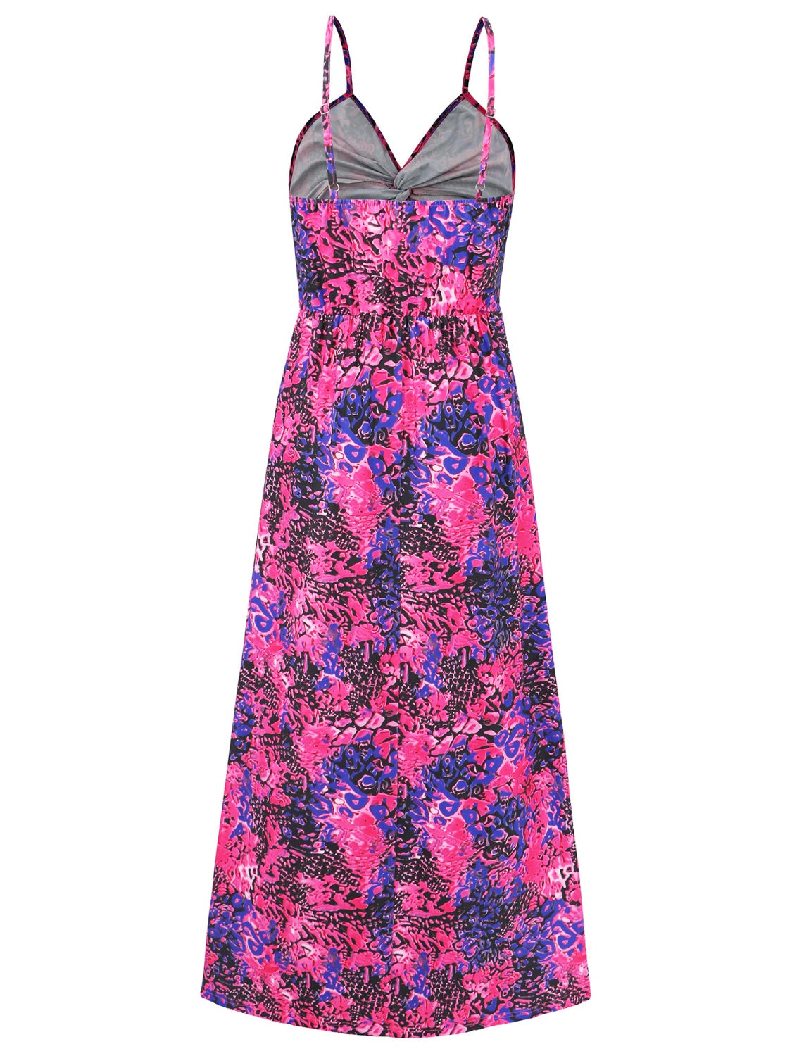 Twisted Printed V-Neck Cami Dress - Elegant Aura Boutique