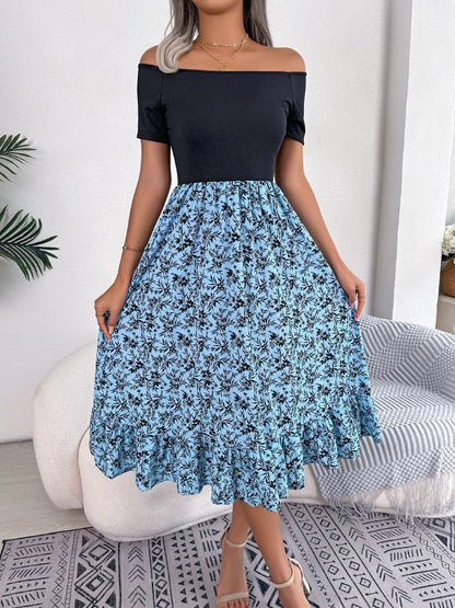 Elegant Drift Off-Shoulder Dress