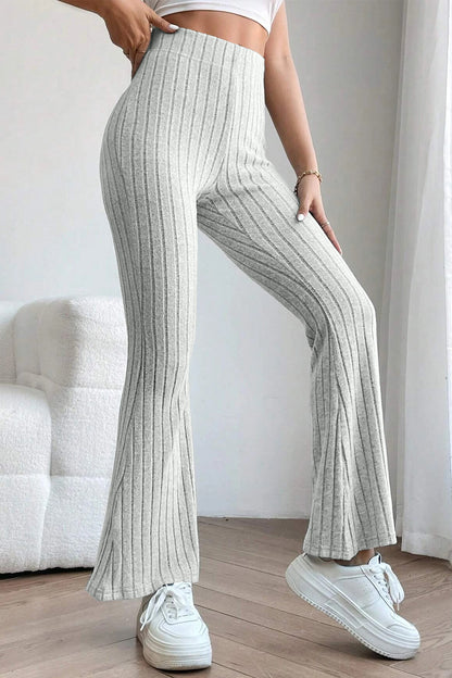 Bae Full Size Ribbed High Waist Pants - Elegant Aura Boutique