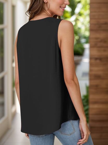 Ruched V-Neck Tank