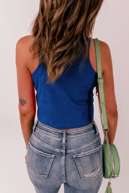 Casual Round Neck Tank Top