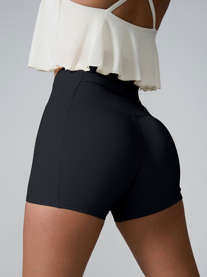 High Waist Active Shorts With Pockets