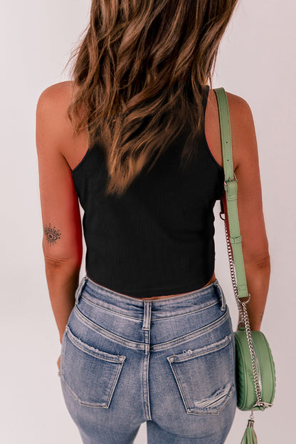 Casual Round Neck Tank Top