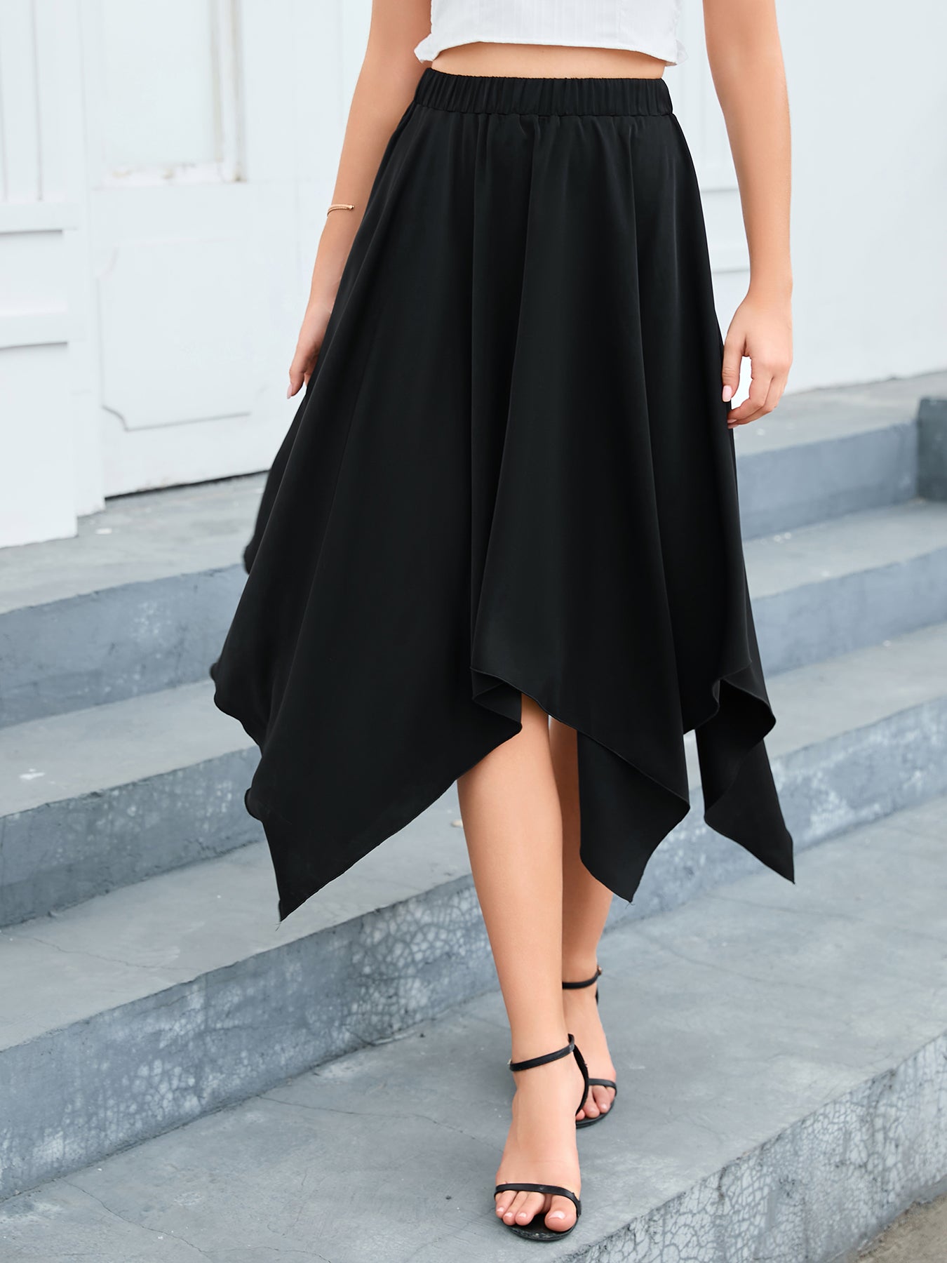 Handkerchief Hem Skirt