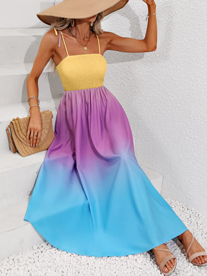 Color Block Maxi Dress